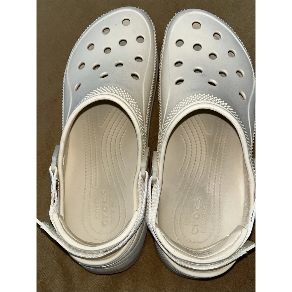 Crocs Hiker Xscape Clog BONE Womens 12.5 Mens 11 208365-108 Trail‎ Beach Shoes